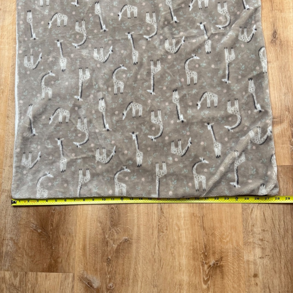 Queenwest Trading Giraffe Baby Blanket Soft Plush‎ Toddler Nursery Beige Floral - Picture 9 of 10